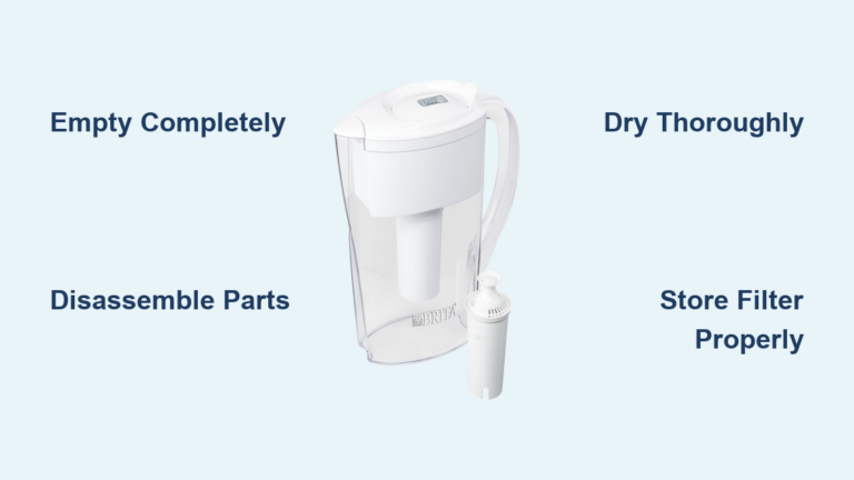 How to Store Brita Pitcher When Not in Use