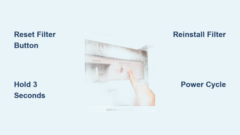 How to Turn Off Water Filter Light on Fridge