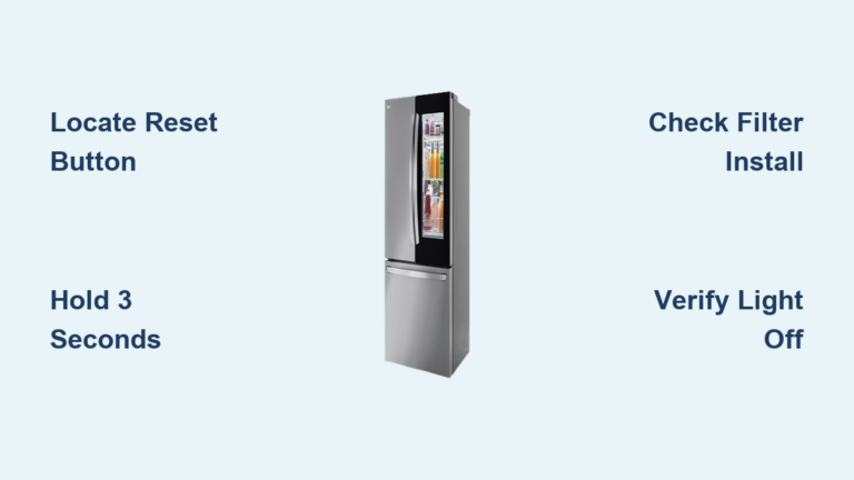 How to Reset Water Filter Light on LG Refrigerator