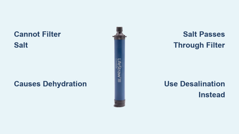 Can LifeStraws Filter Salt Water?