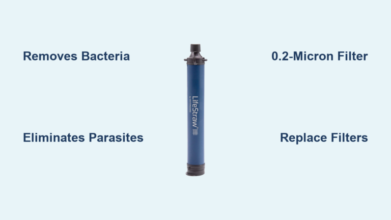 Yes, LifeStraw removes bacteria and parasites from water.