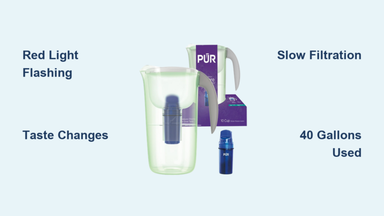 When to Change PUR Water Pitcher Filter: Quick Guide