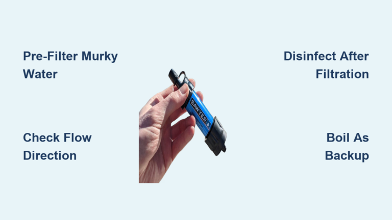 How to Use a Portable Water Filter in Emergencies