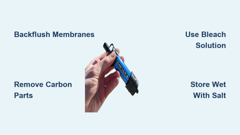 How to Store Portable Water Filter Long Term