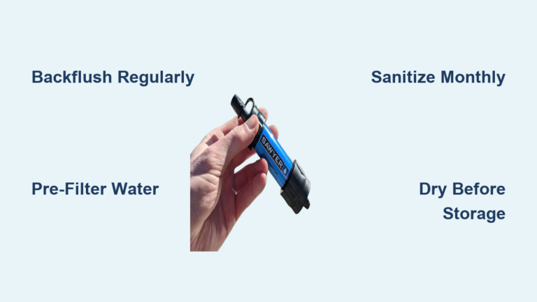 How to Clean & Maintain a Portable Water Filter