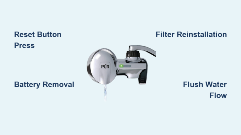 How to Reset PUR Faucet Water Filter