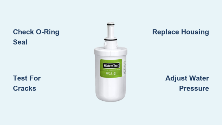 How to Fix a Leaking Refrigerator Water Filter