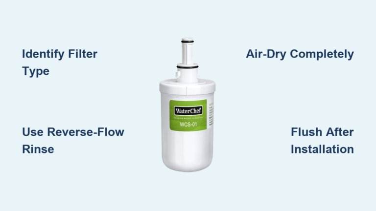 How to Clean a Refrigerator Water Filter