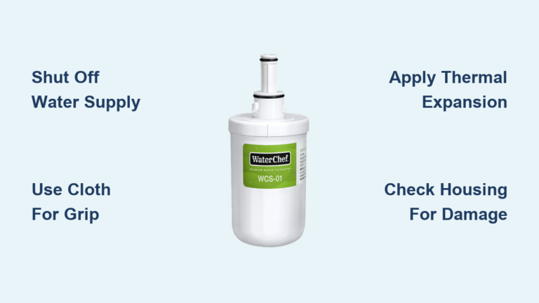 How to Remove a Stuck Refrigerator Water Filter