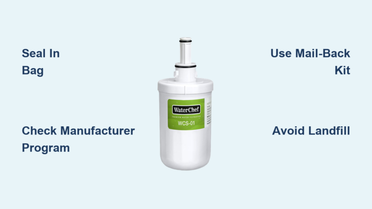 How to Dispose of Old Refrigerator Water Filter