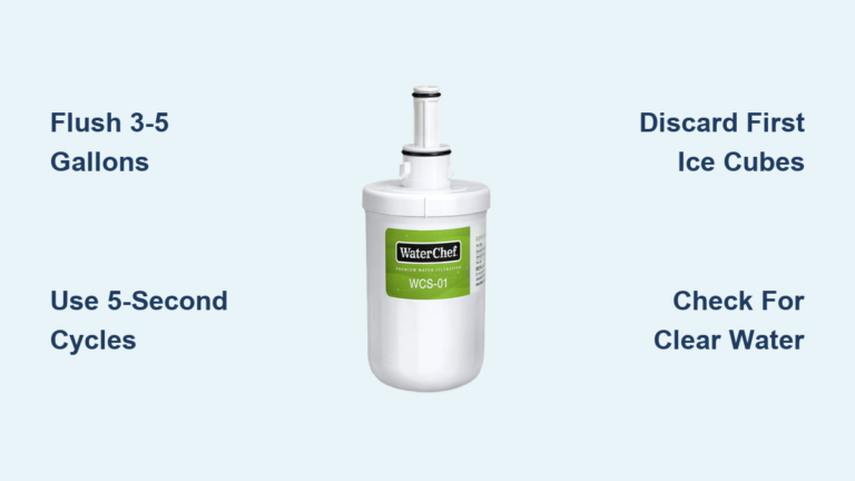How to Flush New Refrigerator Water Filter