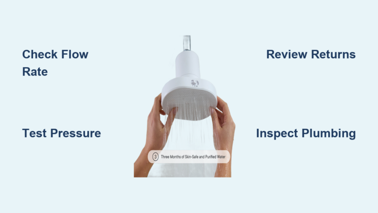 Shower Filter Water Pressure Impact Explained